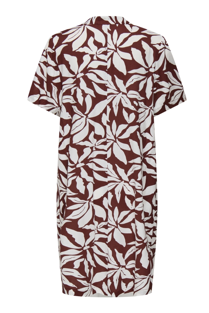ONLSUSI LIFE SS V-NECK TUNIC DRESS 15357801 FIRED BRICK/GRAPHIC FLOWER